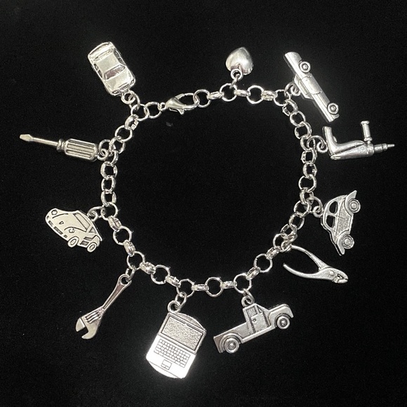 Auto Mechanic Charm Bracelet Technician Service Advisor - Picture 1 of 7
